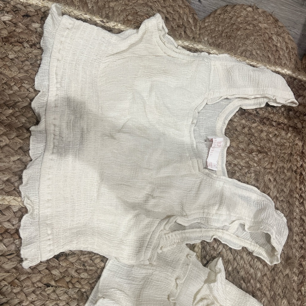 Rachel Parcell Cream Ruffled Set - Picture 3 of 3